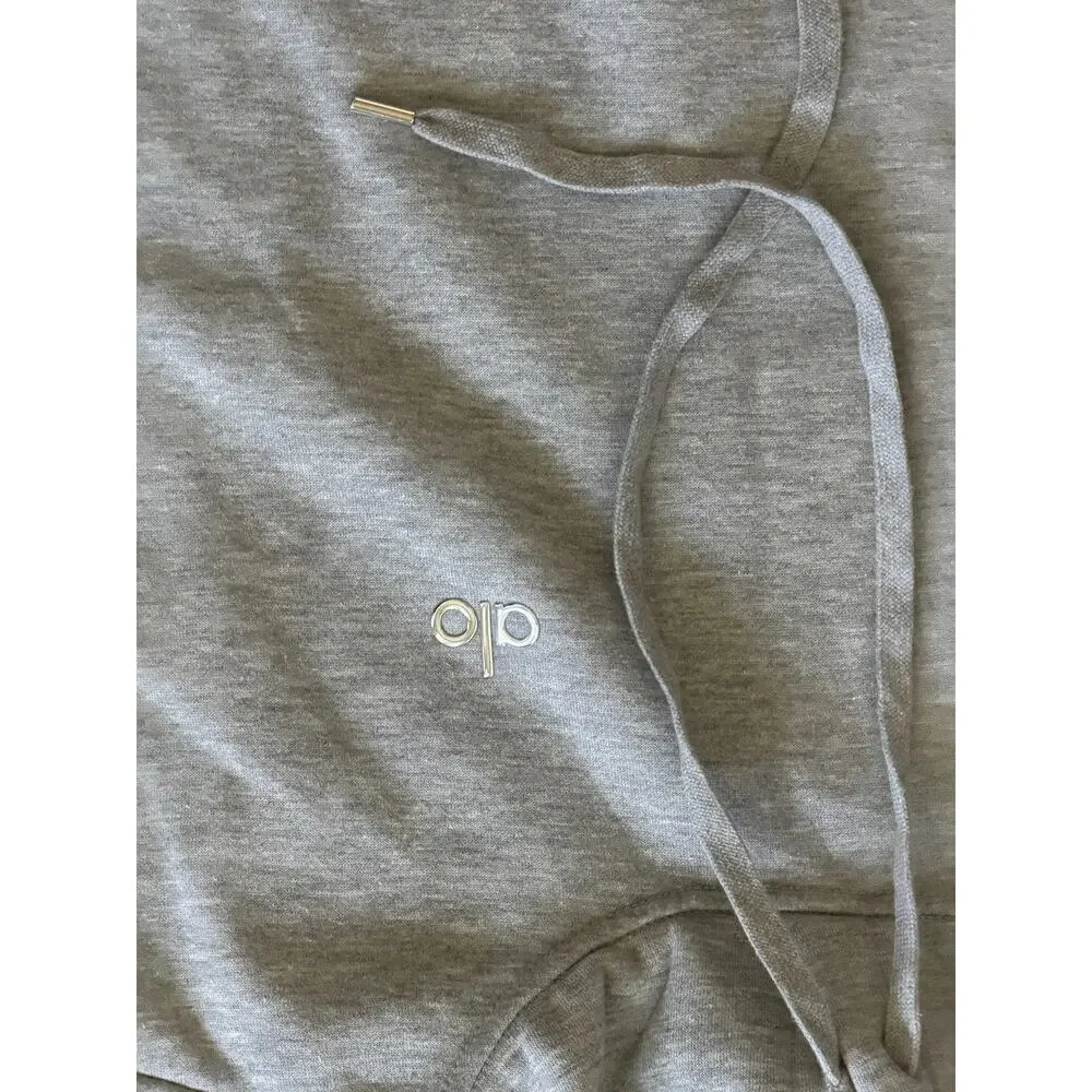 Alo Yoga Accolade Hoodie Sweatpants Set Athletic Heather Grey Large NWT